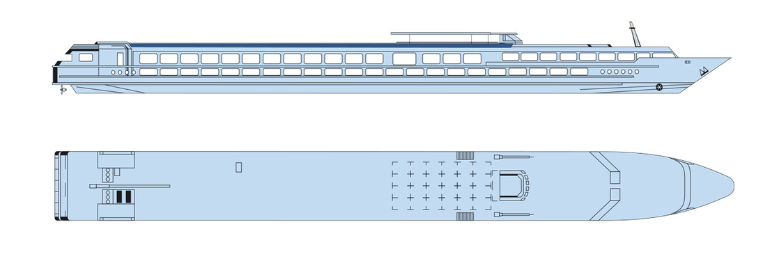 Deckplan Sonnendeck MS Elbe Princesse - 116009©CroisiEurope