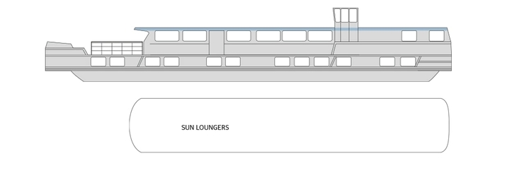 MS Madeleine Deckplan Sonnendeck - ©CroisiEurope
