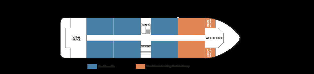 RV Zimbabweam Dream Deckplan Hauptdeck - ©croisieurope