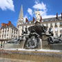 Brunnen auf dem Place Royal in Nantes
