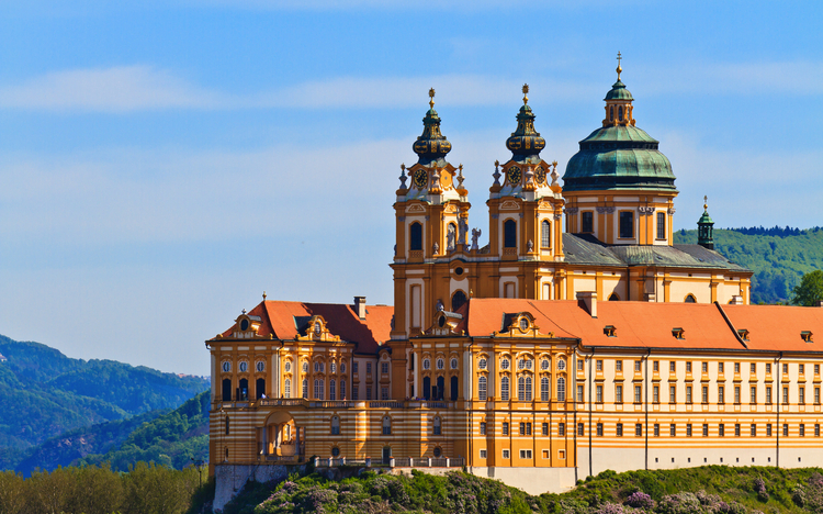 Melk - Berühmte Barock-Abtei (Stift Melk),Österreich