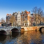 winterliches Amsterdam, Niederlande