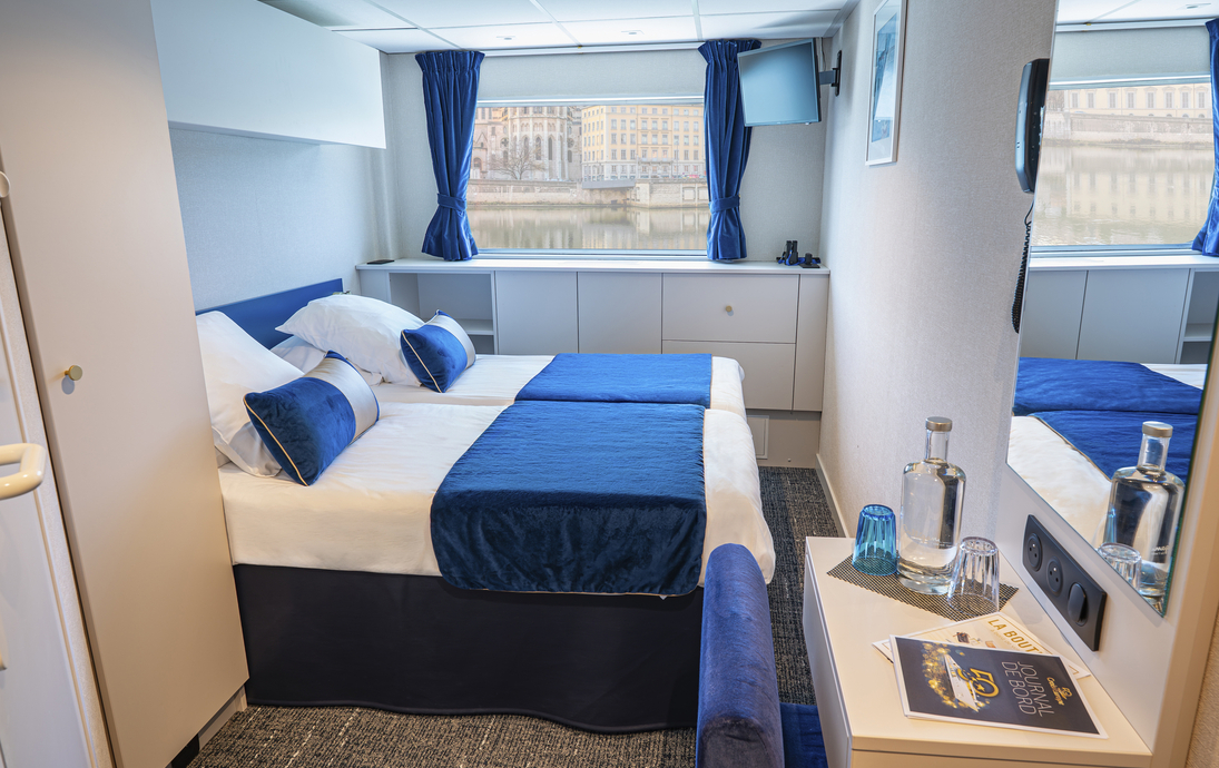 MS Mistral Zweibettkabine Hauptdeck - ©Corinne-Cotard