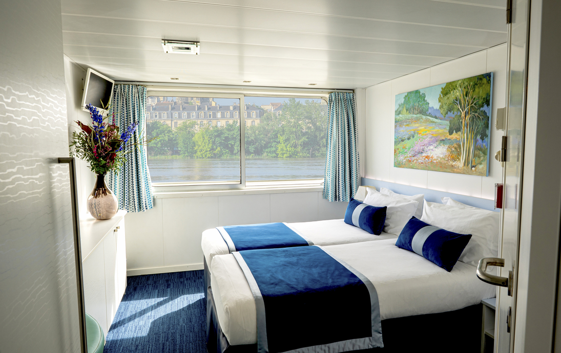 MS Cyrano de Bergerac Zweibettkabine Mitteldeck - ©Corinne-Cotard