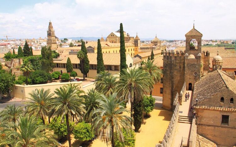Alcázar de los Reyes Cristianos in Cordoba, Spanien