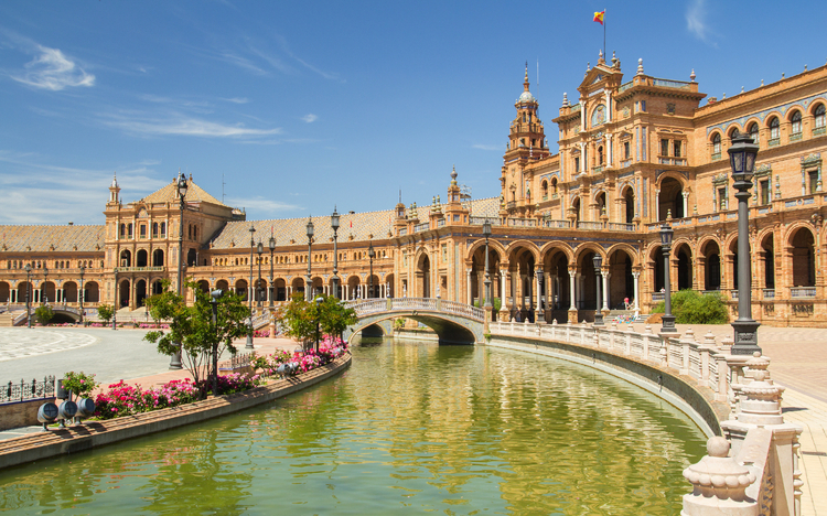 Plaza de España in Sevilla, Spanien