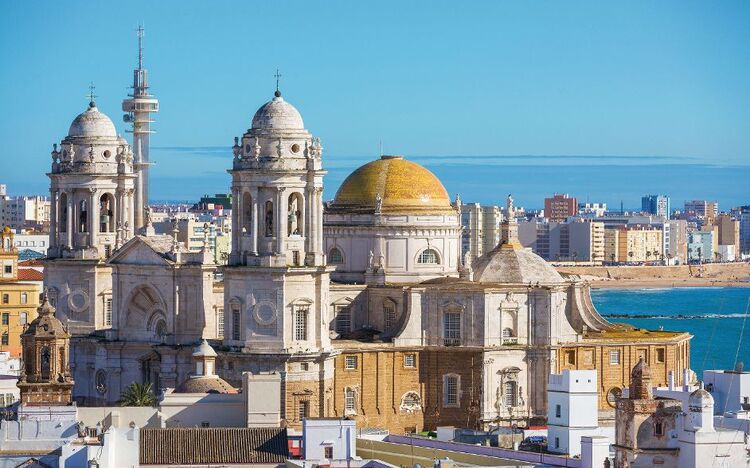 Cathedral de Santa Cruz in Cadiz, Spanien