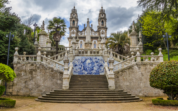 Panorama des Heiligtums Unserer Lieben Frau von Remedios in Lamego