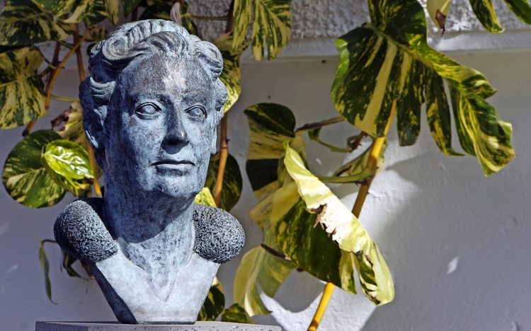 Agatha Christie Denkmal in Puerto de la Cruz
