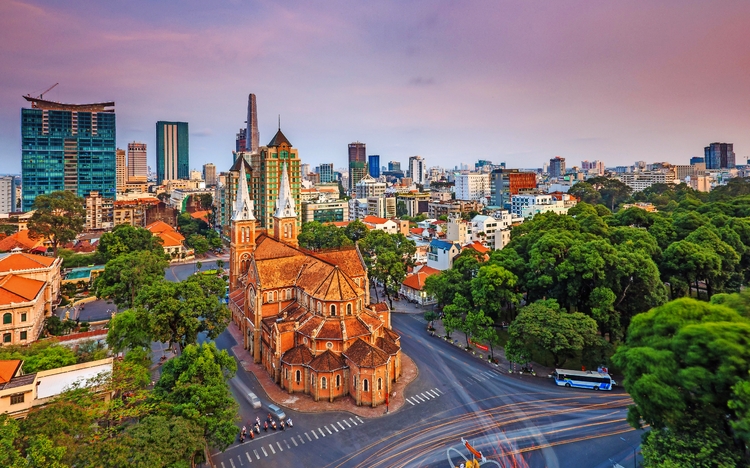 Ho Chi Minh Stadt in Vietnam