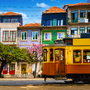 Porto an einem schönen Sommertag