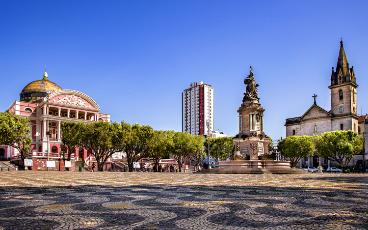Platz Largo de São Sebastião in Manaus