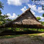 Architektur einer Maloca in der indigenen Gemeinschaft der Ticunas