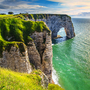 Klippen von Étretat in der Normandie, Frankreich