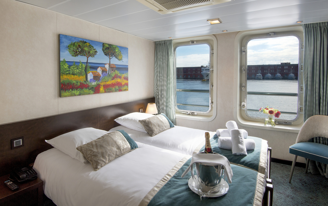 Zweibettkabine Oberdeck MV La Belle de L'Adriatique - 163767©CroisiEurope