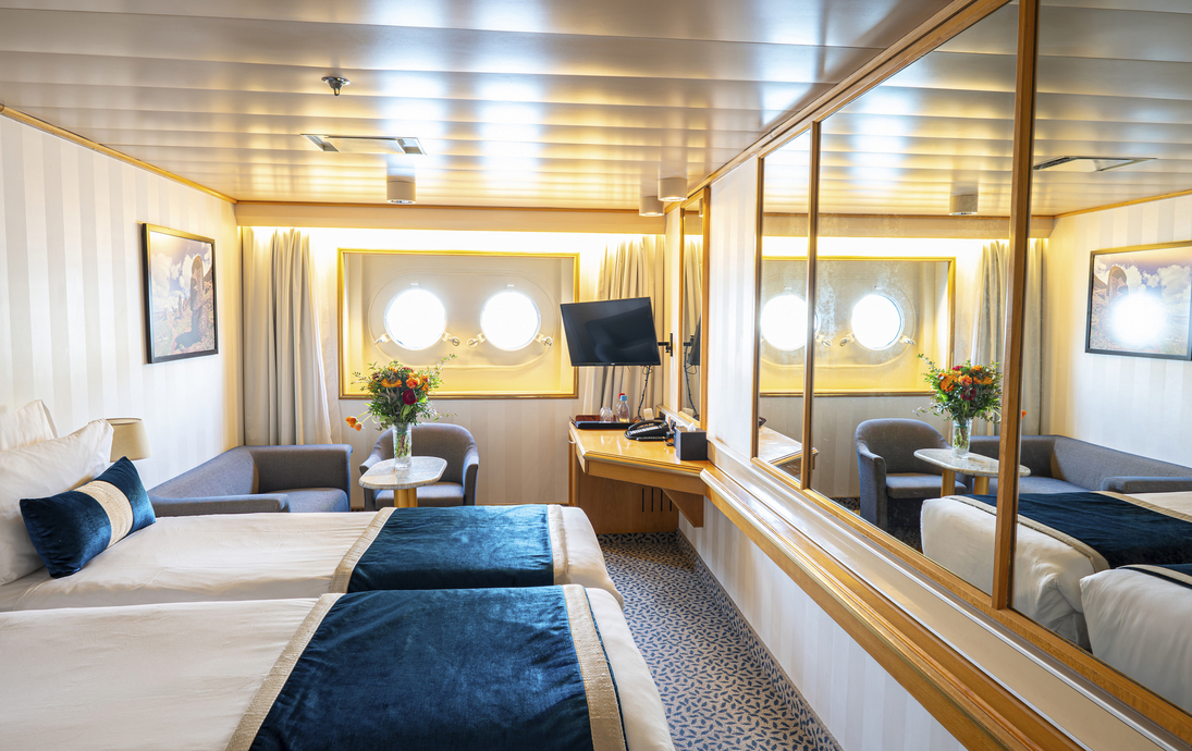 Doppelkabine Horizon Bullaugen Deck 3 - Corinne Cotard©CroisiEurope