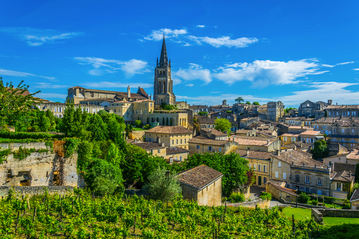 Luftaufnahme des französischen Dorfes Saint Emilion - ©dudlajzov - stock.adobe.com