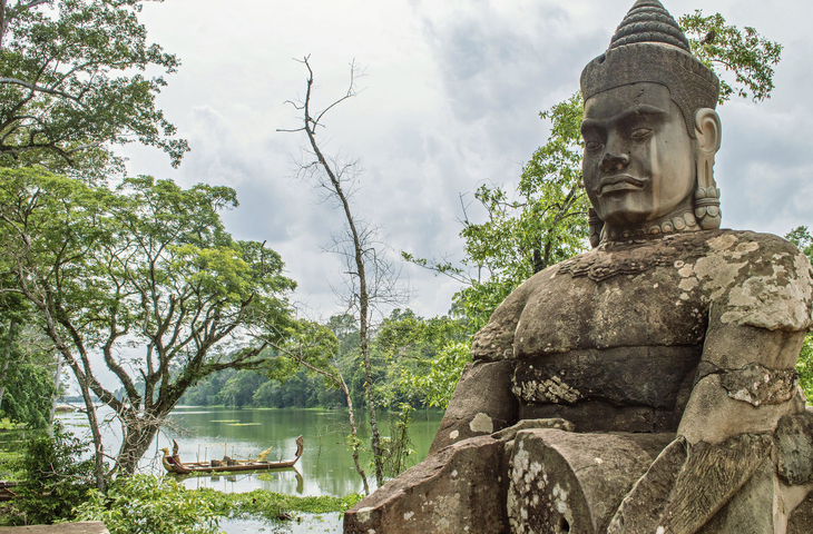 EIngang zum Angkor-Thom Tempel - 49951@Christina Guan